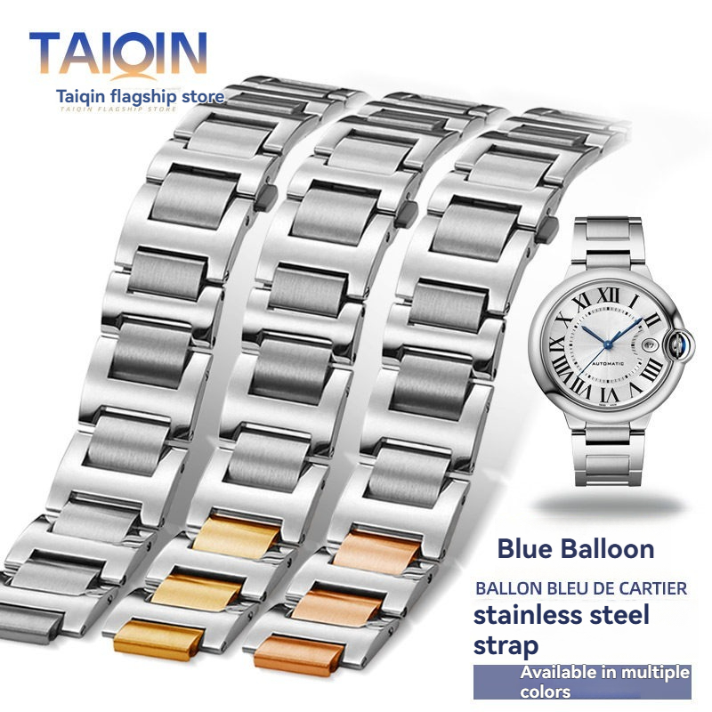 Cartier Watch Ballon Bleu - Correa de acero inoxidable con interfaz