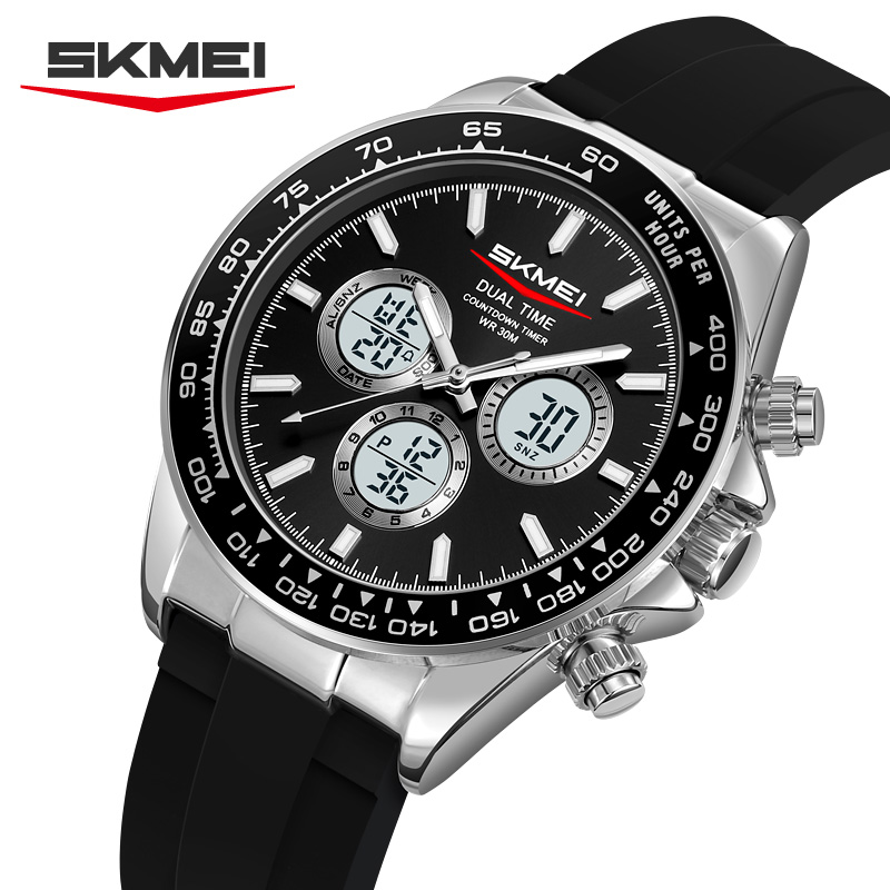 Suede Strap Watch - SKMEI 2505 reloj electrónico de cuarzo