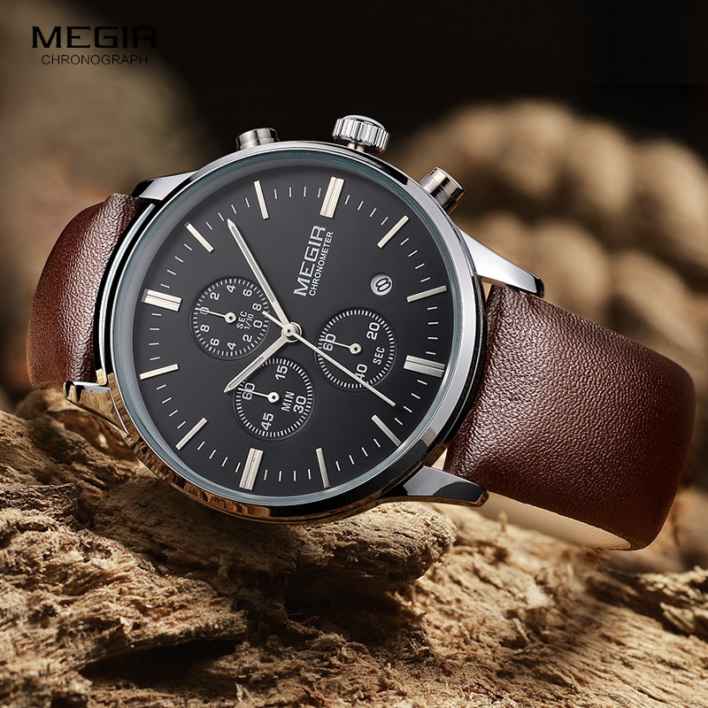 Megir-reloj deportivo luminoso - Suede Strap Watch reseña y precio