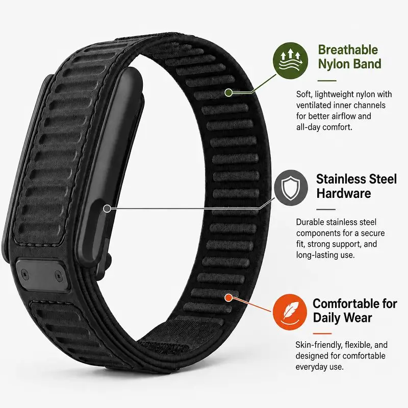 Correa de reloj de nailon y si - Sport Loop Velcro reseña y precio