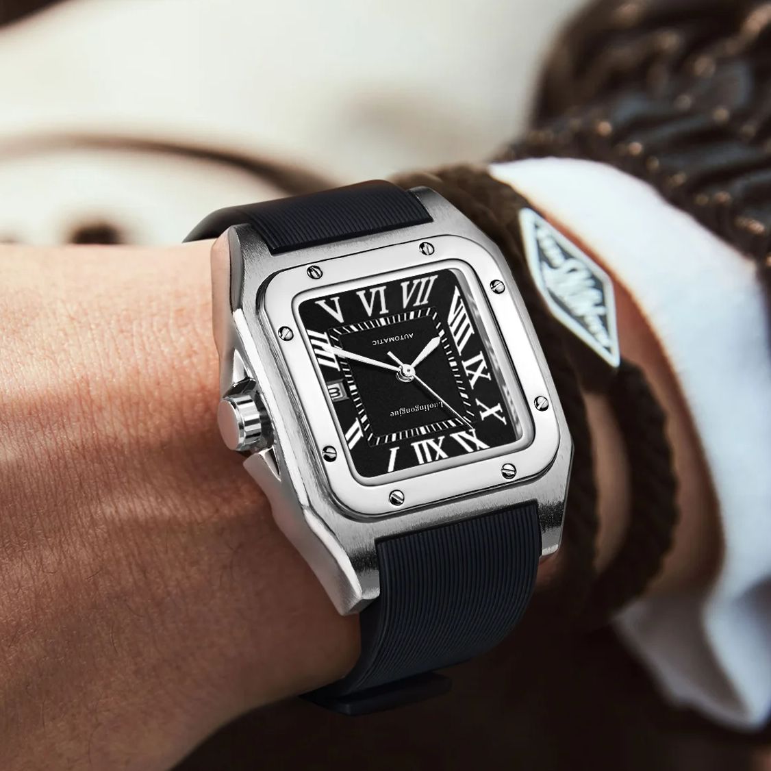 Reloj mecánico automático cuad - Cartier Watch Tank reseña y precio