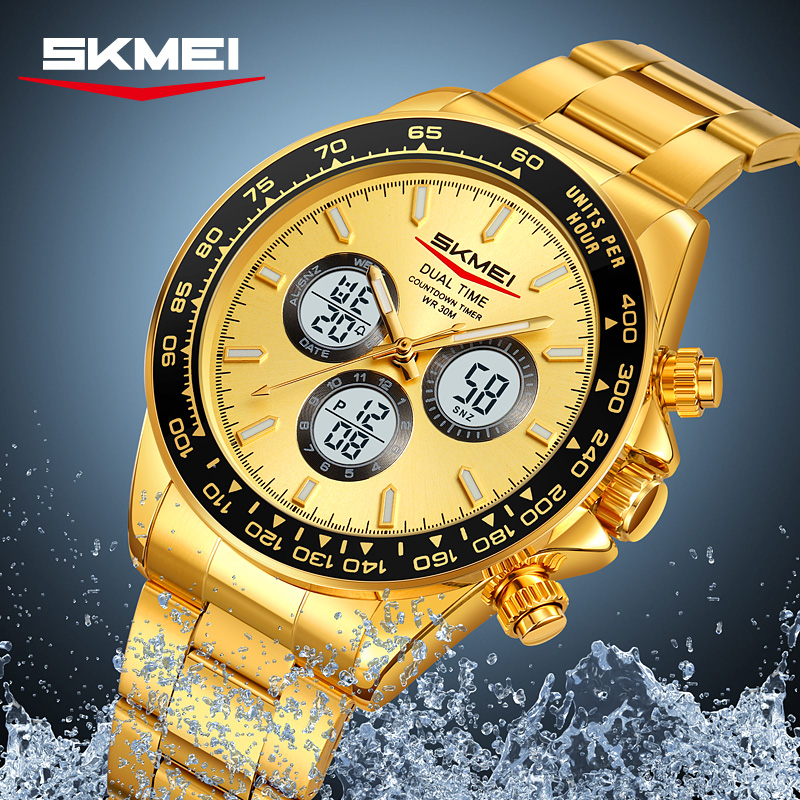 SKMEI 2505 reloj electrónico d - Suede Strap Watch reseña y precio