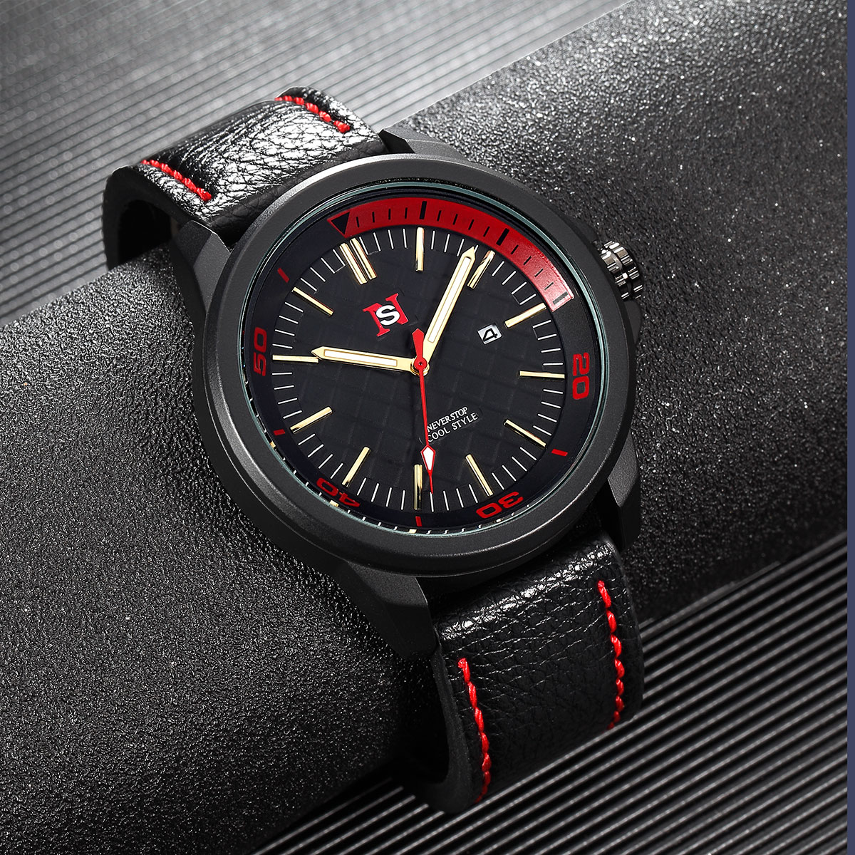 Reloj NS Simple de moda para h - Suede Strap Watch reseña y precio