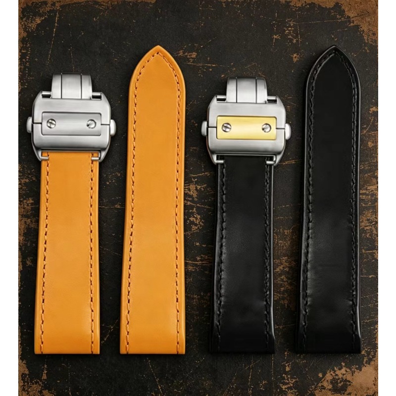 Correa de reloj de cuero genui - Cartier Watch Santos reseña y precio
